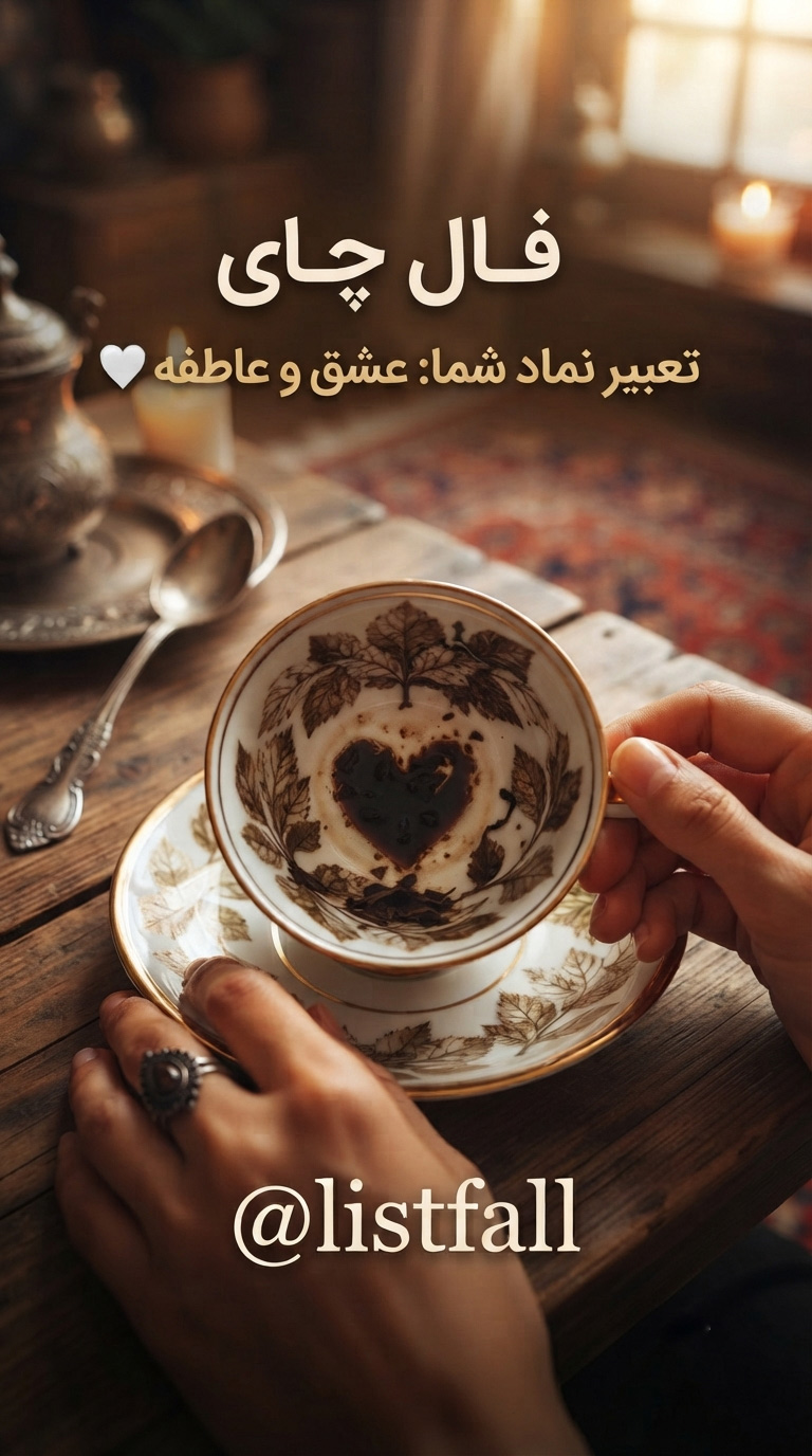 قلب در فال چای