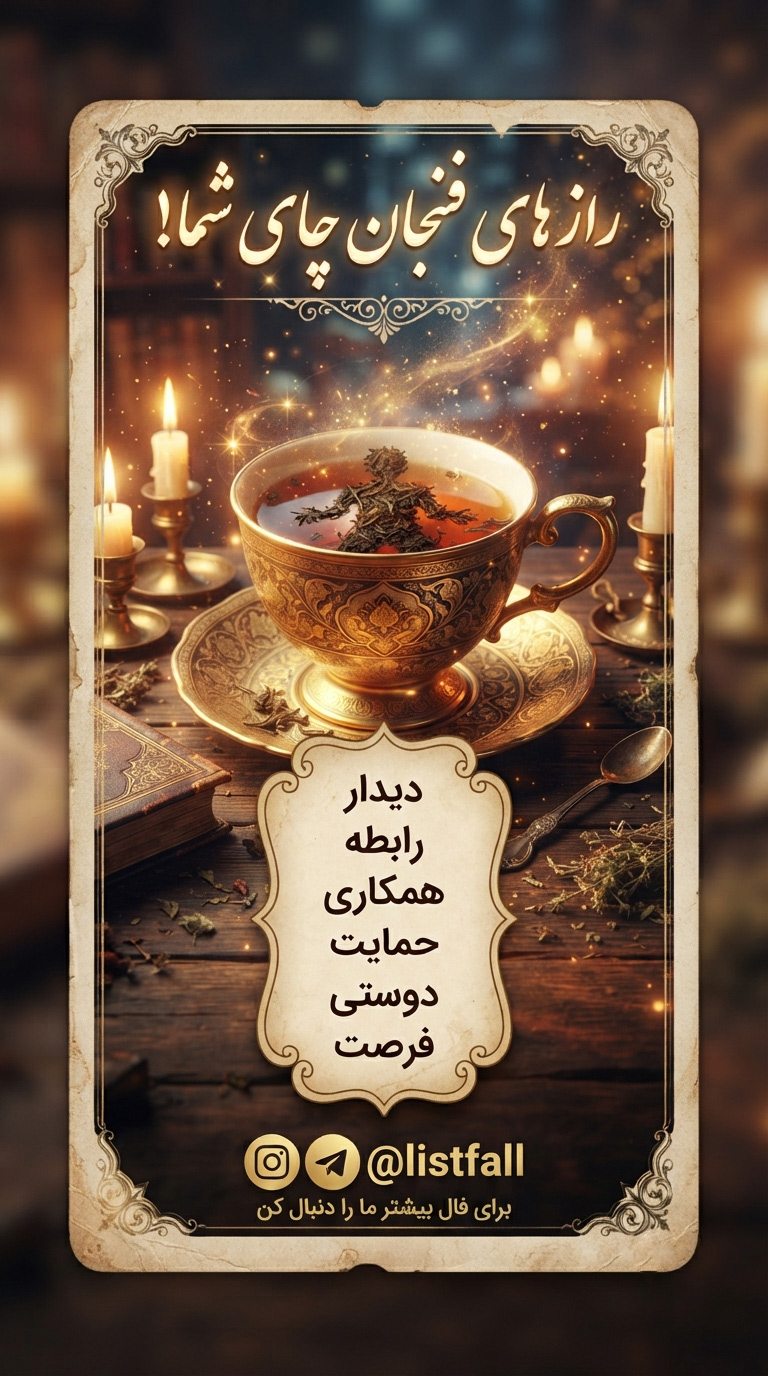 آدمک در فال چای