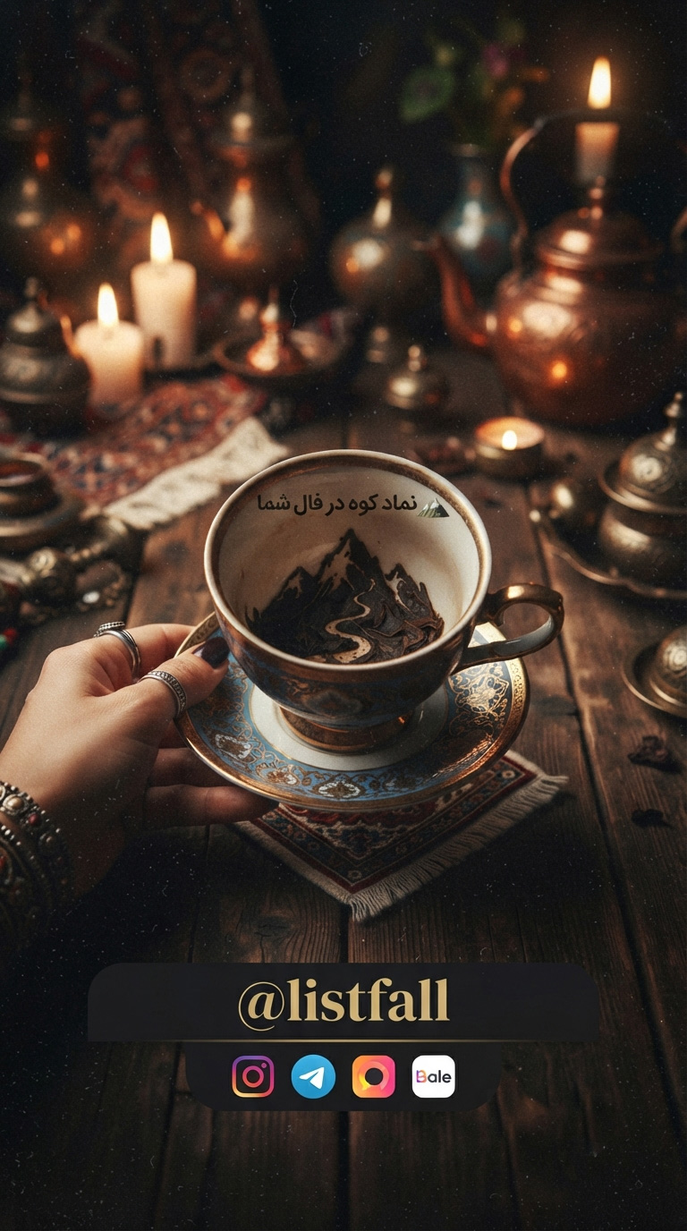 کوه در فال چای
