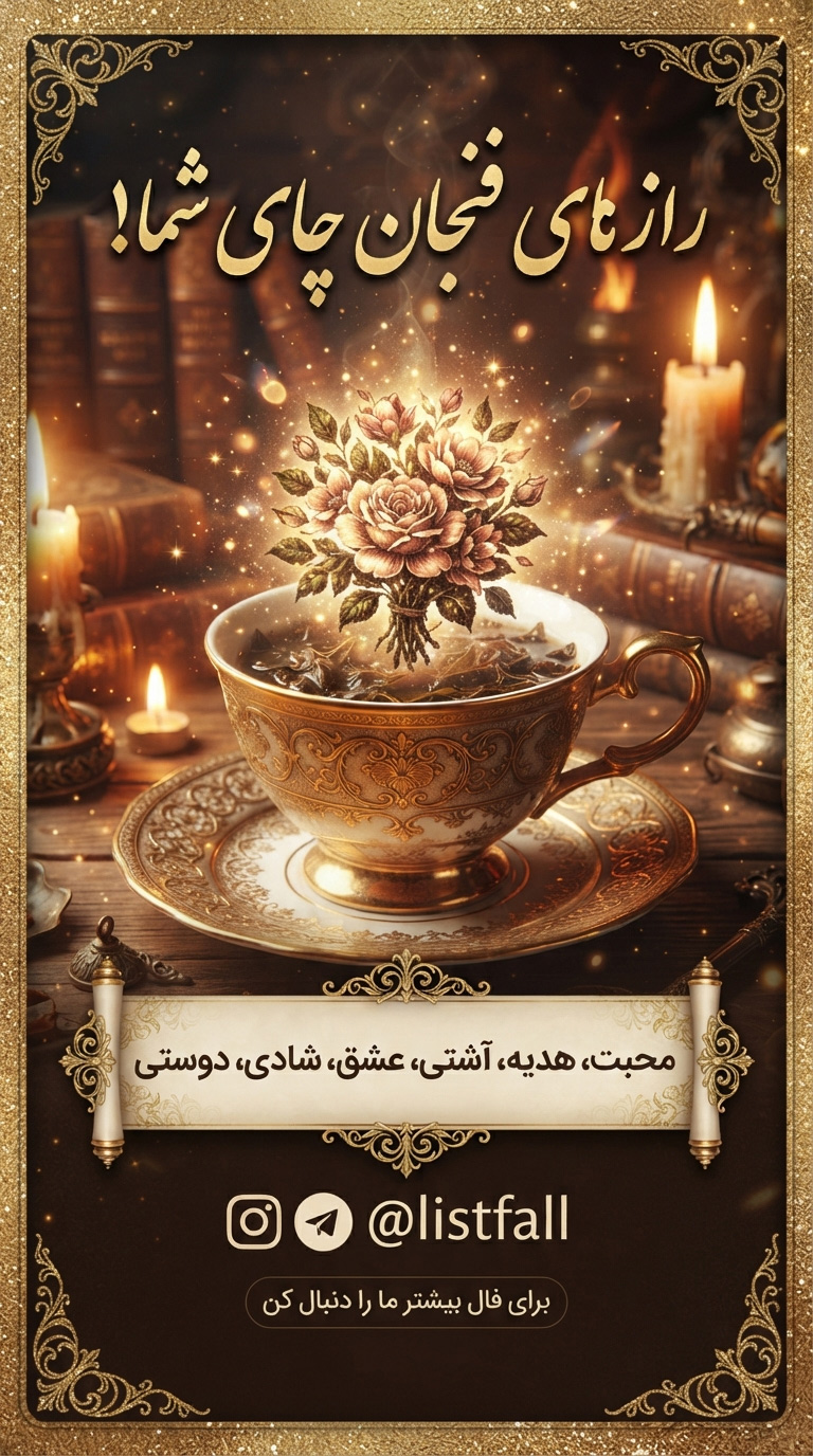دسته‌گل در فال چای