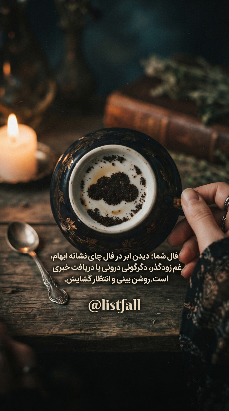 ابر در فال چای