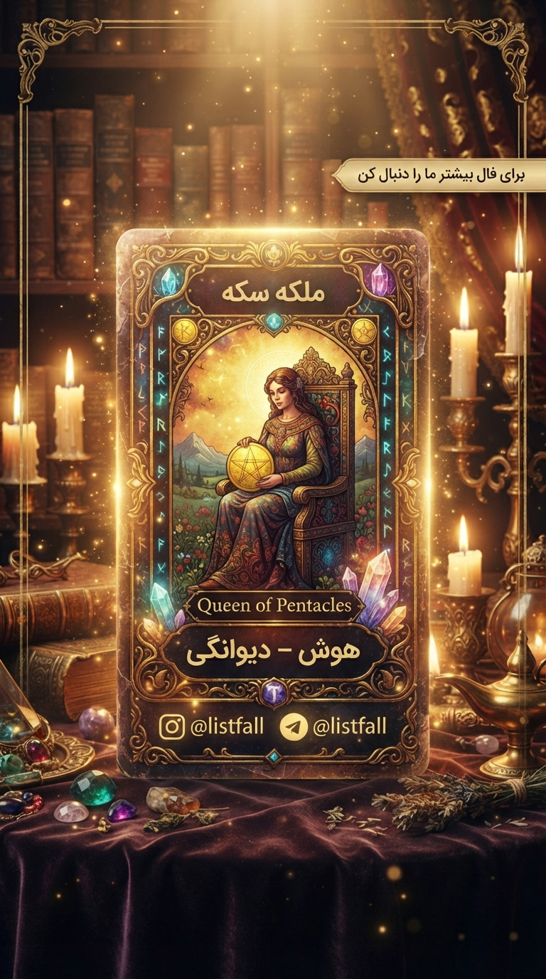 ملکه سکه‌ها - Queen of Pentacles