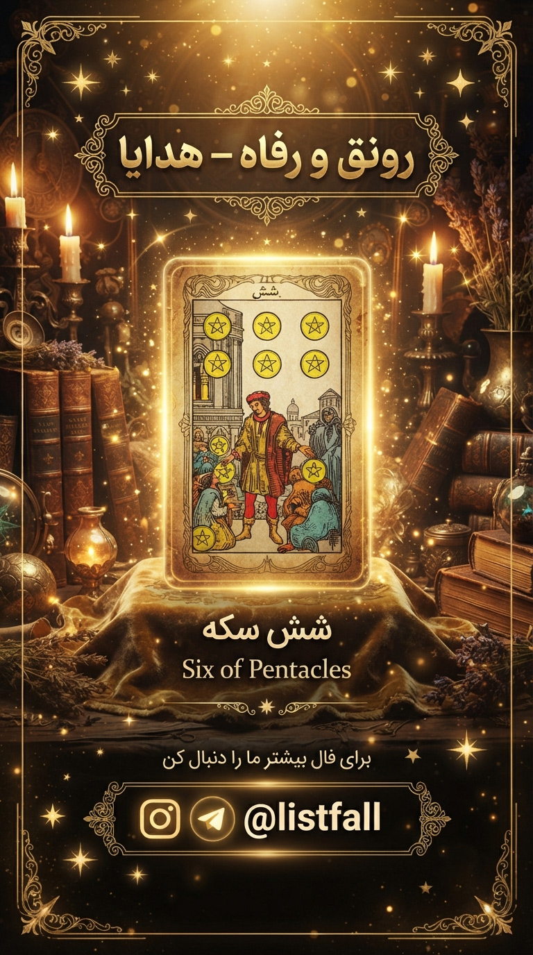 شش سکه‌ها - Six of Pentacles