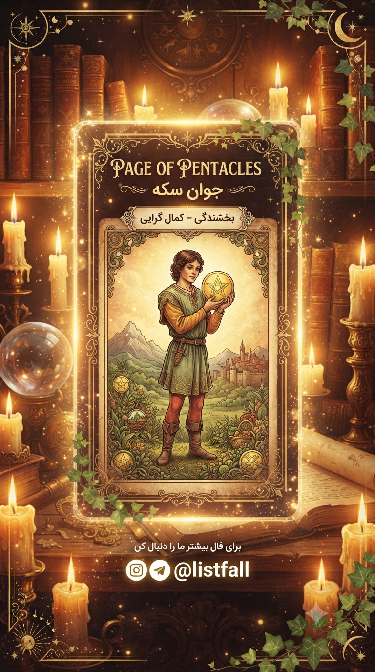 جوان سکه‌ها - Page of Pentacles