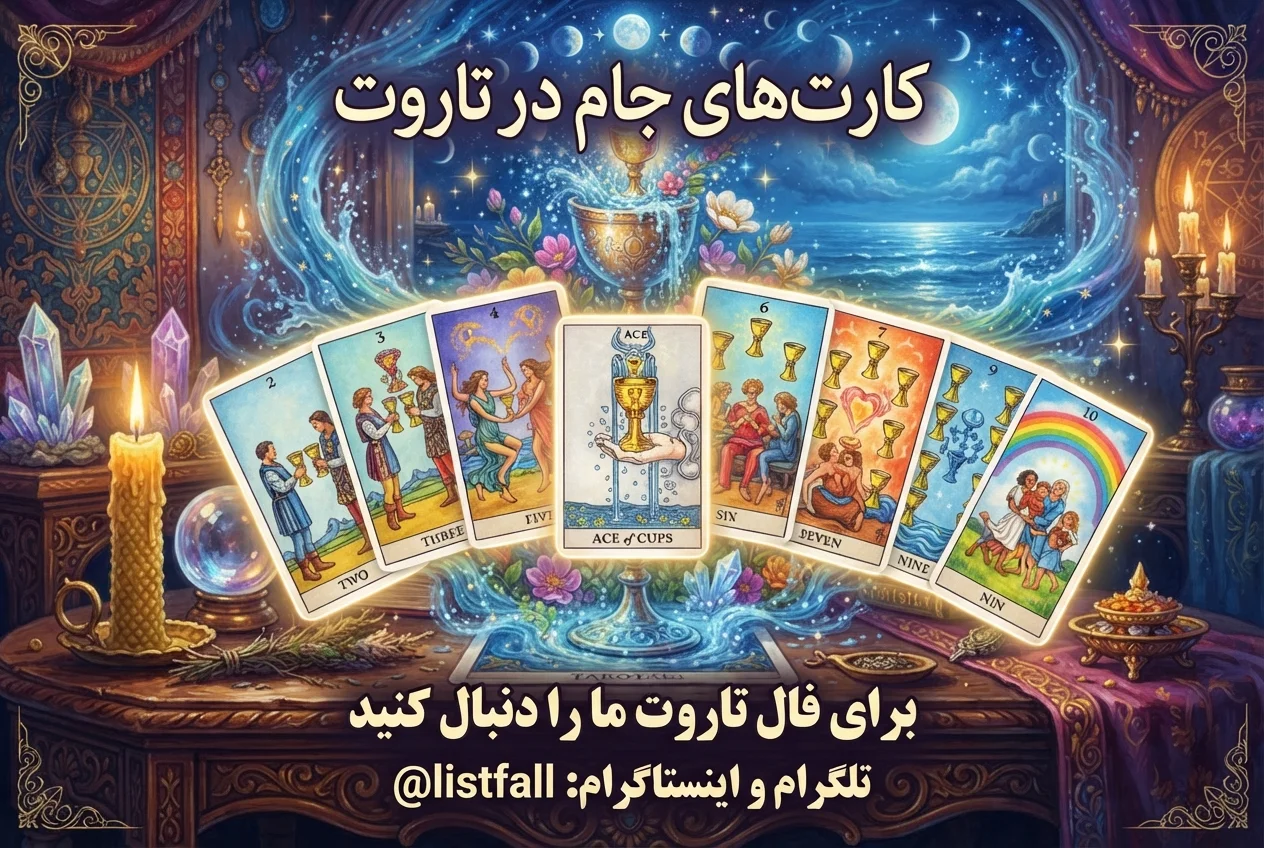 کارت‌های جام‌ها در تاروت - Cups